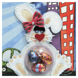 Coelho  Porta Esfera de Acrílico