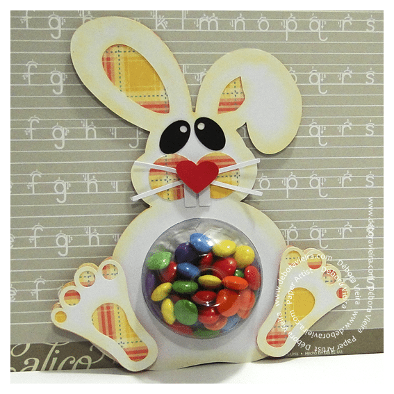 Coelhinho Porta Confete de Chocolate