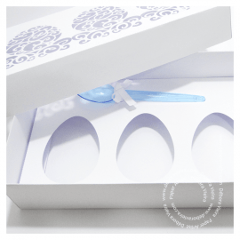 Caixa Ovo de Colher (3 ovos de 100g cada)